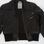 Vintage 80s Xhaketë Bomber Lëkure - M