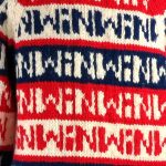 Vintage 80s Tommy Hilfiger Triko Leshi me Motiv - L
