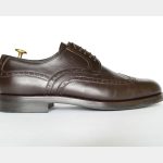 Vintage 80s Këpucë Brogue Lëkure - 43