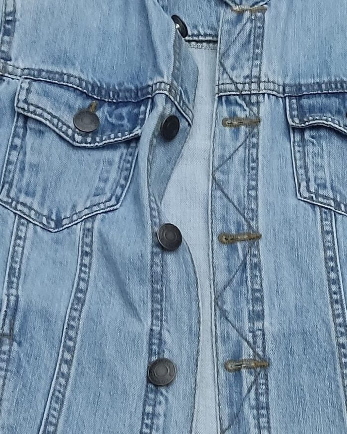 Vintage Y2K Wrangler Xhaketë Xhins e Zbehtë - M