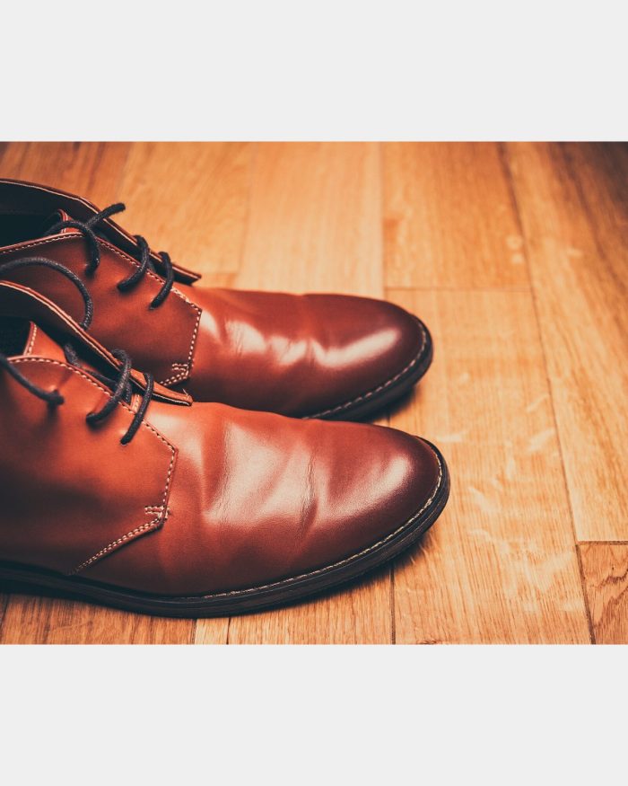 Vintage 80s Çizme Chukka Lëkure - 42